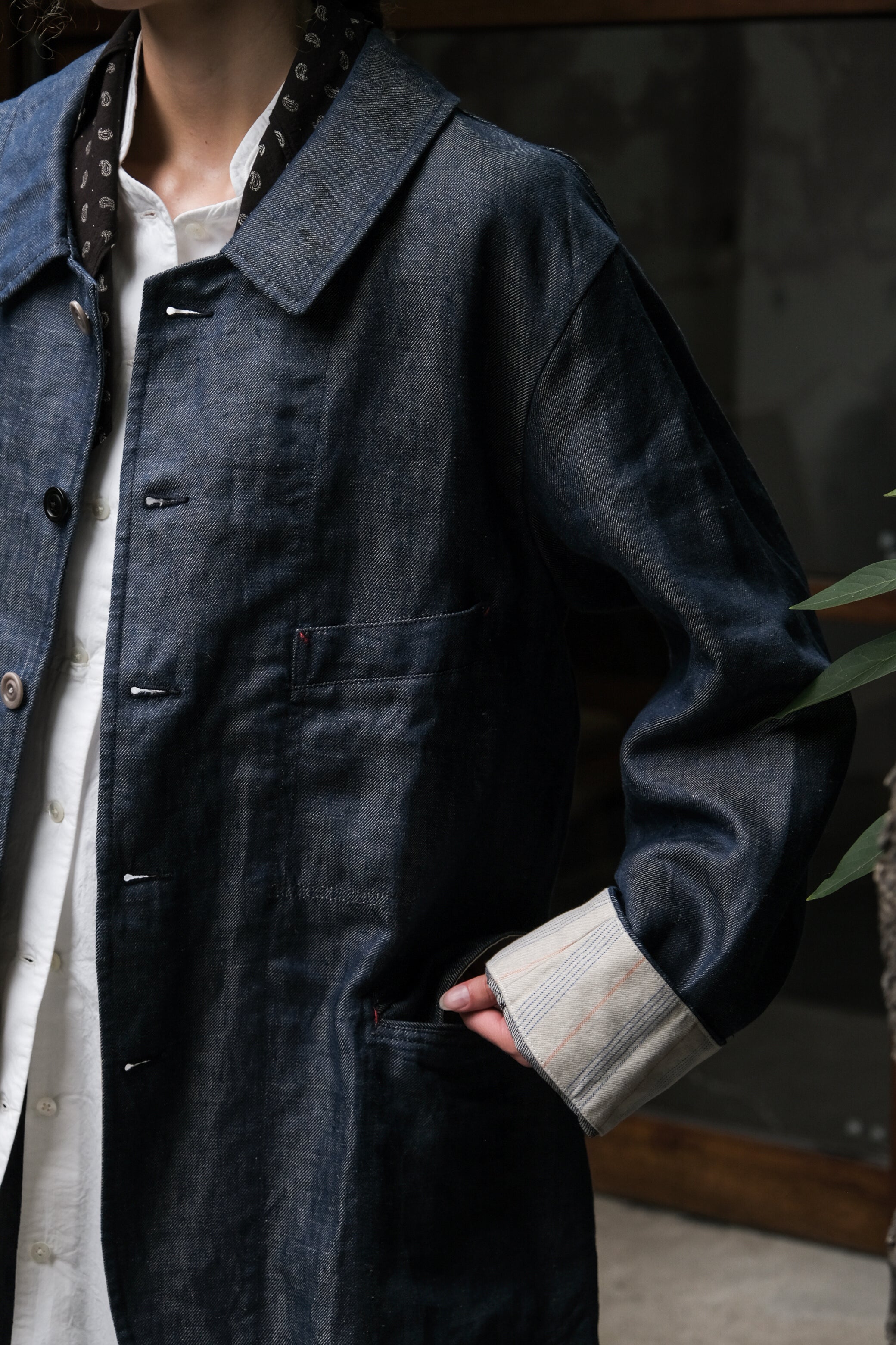 LINEN FR VACATION COAT