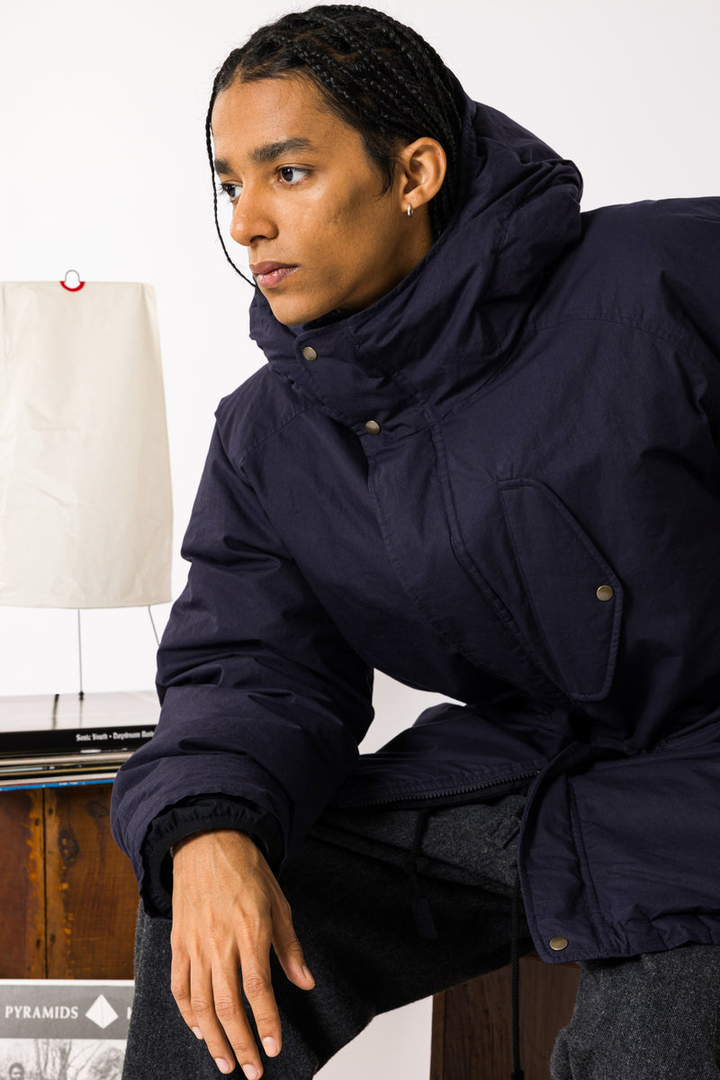 WAX COTTON CALEDONIA DOWN COAT