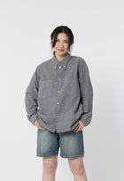 CLASSIC GREY MANHATTAN B.D. SHIRT L