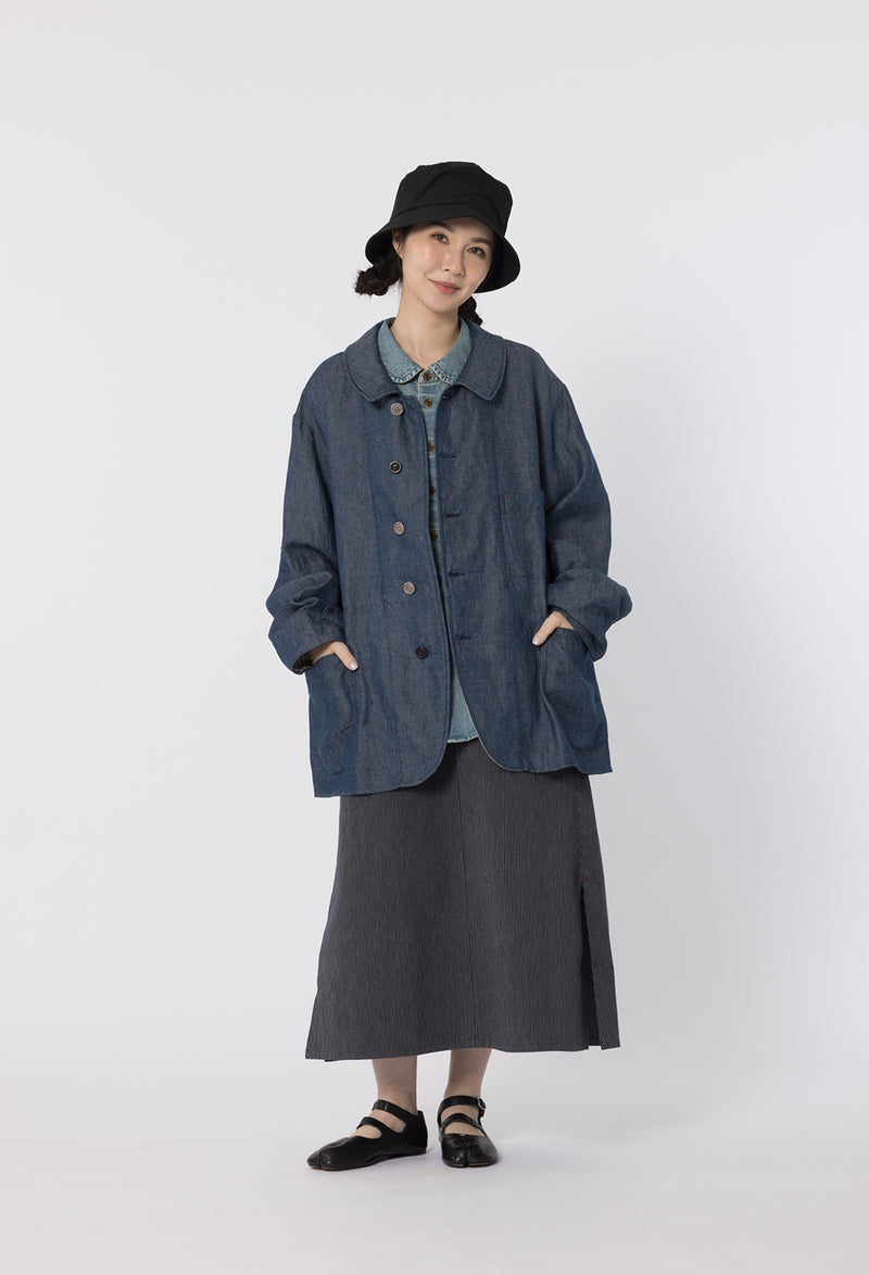 LINEN FR VACATION COAT