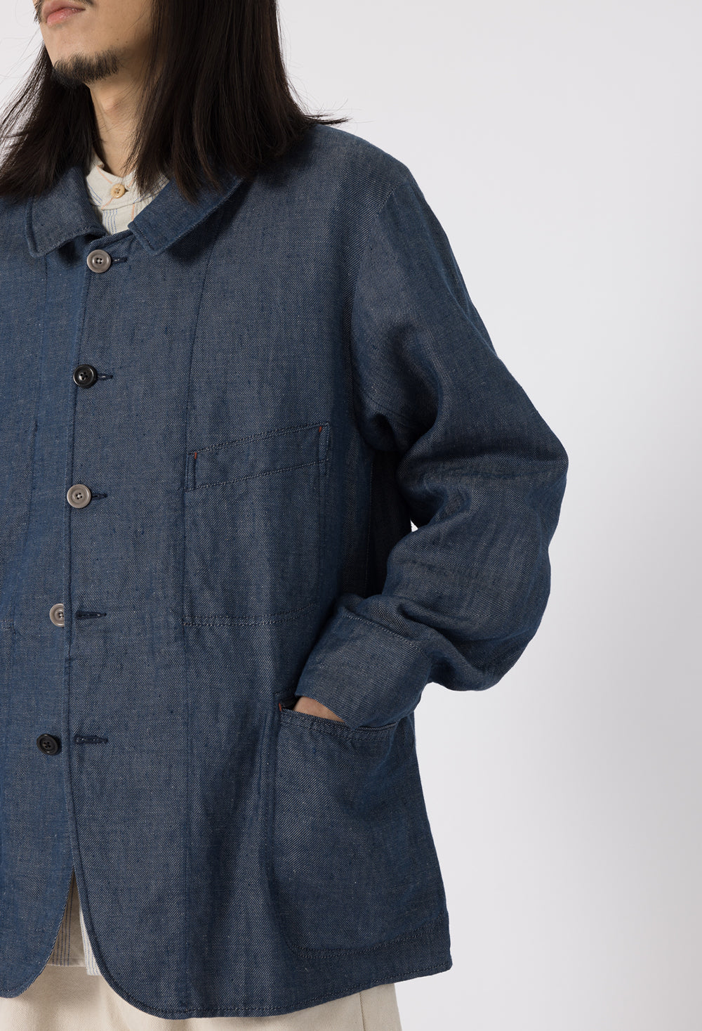 LINEN FR VACATION COAT