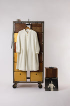 KNIT MARIAN HENLEY DRESS L