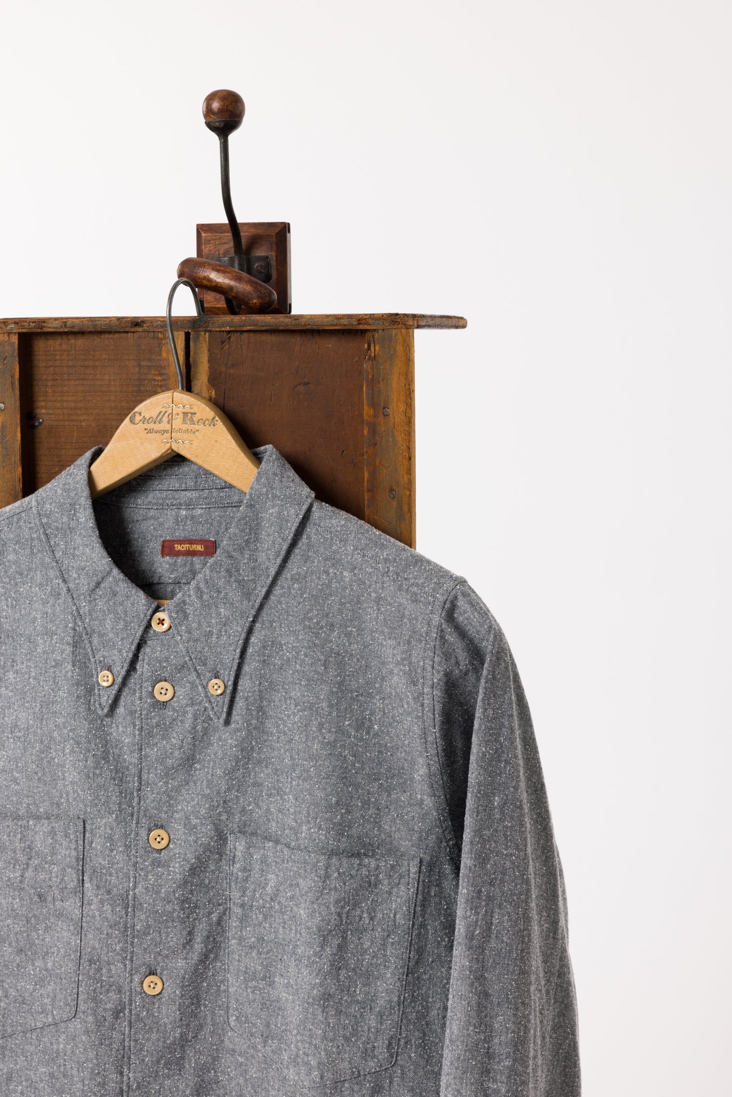 CLASSIC GREY MANHATTAN B.D. SHIRT L