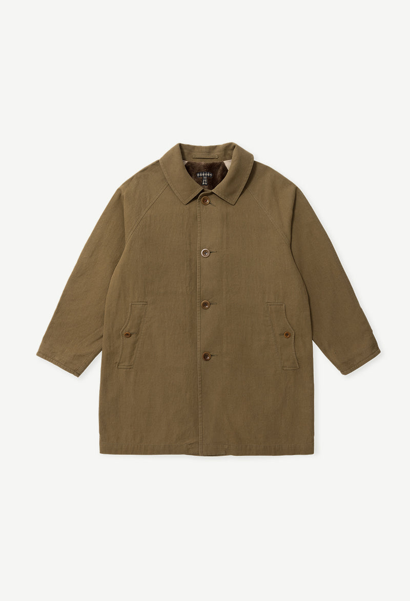 COTTON LINEN FR COAT