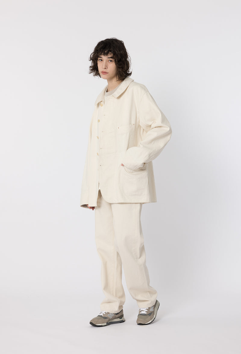 WHITE DENIM FR VACATION COAT
