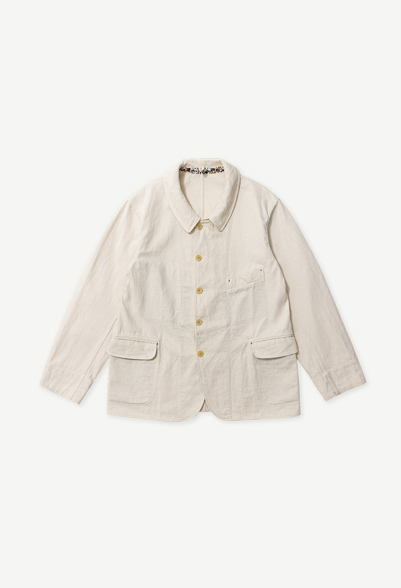 WHITE DENIM FR VACATION COAT